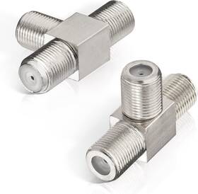 Gp-ad-f-01 Wlaniot F Type Splitter 3 Way F-type Female To 2 Coaxial Connector Adapte