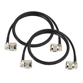 Gp-ca-uh-17 Wlaniot Cb Radio Coax Cable 3ft 2-pack Pl259 Jumper Uhf Male To