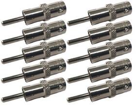 40-2617 Workman 10 Lot Bnc Female Jack To Rca Male Plug Coaxial Adapter Rf
