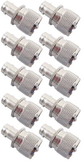 40-2620 Workman 10 Lot Bnc Female Jack To Uhf Male Pl-259 Plug Coaxial Adapters