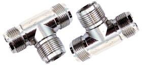 So-239 Workman 693031609474 2 Lot Taaf Cb Radio Inch T Connector All Female Coax Cable Adapter