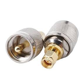 Xinangogo 717378881208 2-pack Uhf To Sma Coax Jack Connector Pl259 Pl-259 2pcs Male