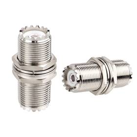 Pl-259 Xrds -rf 009301883871 Uhf Female To Bulkhead Adapter So239 50 Cb Radio Connector