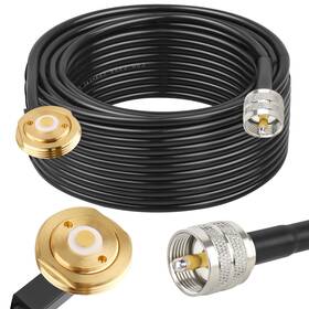 Pl259 Xrds -rf 635408937513 50ft Nmo Antenna Mount Cable Uhf Rg58 Extension Vhf Cb Radio