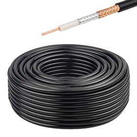 Rg8x Xrds -rf 635408937780 Coaxial Cable 100ft 50 Ohm - Solid Copper Core Pvc Jacket Low Loss Id