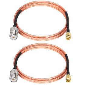 Rg316 Xrds -rf 639394178943 Sma Male To So239 Cable 5ft 2pcs- Uhf Female Antenna