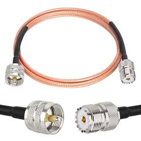 Rg316 Xrds -rf 639395257401 Uhf Male To Female Coaxial Cable 6ft Cb Antenna Pl 259