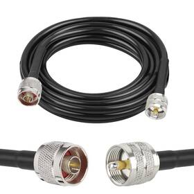Pl259 Xrds -rf 639395257845 N Male To Uhf 15ft N-type Cable Low Loss Rg8x Coax 50 Oh