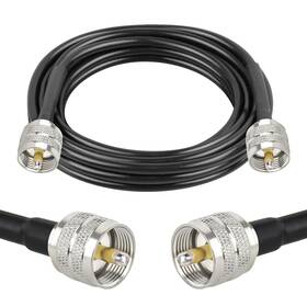 Pl-259 Xrds -rf 744110846522 Rg58 Coax Cb Cable 9ft 50 Ohm With Uhf Male Connectors Flexib