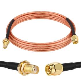 Rg316 Xrds -rf 744759353566 Sma Cable 8ft Male To Female Bulkhead Extension