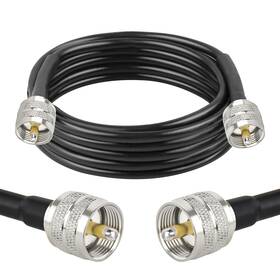 Pl-259 Xrds -rf Rg58-uhf-uhf-15ft--black Rg58 Coax Cb Cable 15ft 50 Ohm With Uhf Male Connectors Flexible And Pl-259 Xrds -rf Rg58-uhf-uhf-15ft--black Rg58 Coax Cb Cable 15ft 50 Ohm With Uhf Male Connectors Flexible And