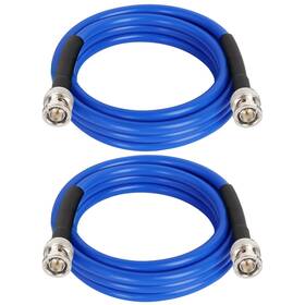 Rg6-bnc-jj-6ft-2pcs-blue Xrds -rf Sdi Cable 6ft 2pcs Hd-sdi / 3g-sdi 6g-sdi Bnc To Digital Video