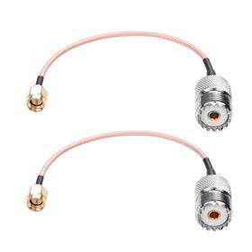 Yh-7315 Yaodhaod Uhf Female So-239 To Sma Male Adapter Extension Cable Rg316 Low Loss Handheld