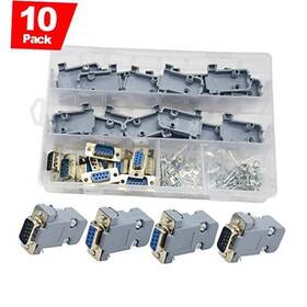 Yosawa 606321081331 10-pack Solder Type Connectors Db9 9 Pin Female To Male 5 Yosawa 606321081331 10-pack Solder Type Connectors Db9 9 Pin Female To Male 5