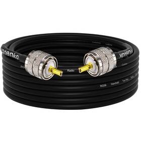 Yotenko K0020-n Cb Ham Coax Cable 25ft Rg58 Coaxial Pl259 50 Ohm Low Loss For Hf