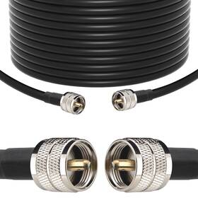 Yotenko Lii-07221-n Rg213 Coaxial Cable 75ft - Cb Coax Ultra Low Loss Rg-213 Uhf Pl-259 Coa