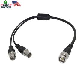 Youcheng 313103457443 Pngknyocn Coaxial Y Splitter Cable - Bnc Male To Dual Female Connector Adapt