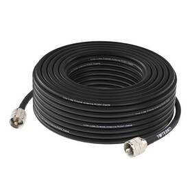 Lii-07222-y Yovkiss Cb Coax Cable 50ft Rg8x Coaxial With Pl259 To