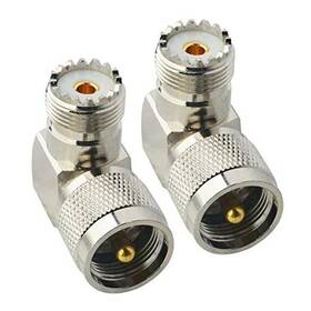0001380 Yuanxi Tech Uhf Connector Right Angle Coax Male Plug Pl259 To Female