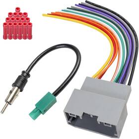 072lkyus Zenoruslky Radio Wiring Harness Antenna Adapter Kit 22pin Car Stereo Wire Connector Repl