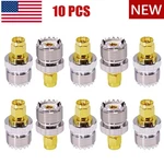 10PCS Sma Uhf PL259 SO239 Female Connector Rf Coax Adapter 50 Low Loss. Fixed Price $16.89.