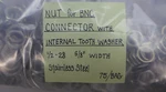 (75) Nut For Bnc Connector With Internal Tooth Washer 1/2-28 Stainless Steel. Fixed Price $29.95.