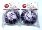 Vtg 2X75CT Wilton Old Glory Red White & Blue Us Flag Baking Cups 2IN Patriotic. Fixed Price $12.00.