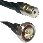 MY400 SO239 Uhf Female To Din 7/16 Coaxial Rf Cable Usa-ship Lot. Fixed Price $229.24.