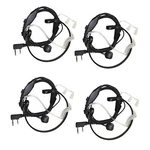 4-PACK Acoustic Tube Earpiece Throat Mic Headset For Retevis H-777 RT-5RV. Fixed Price $44.95.