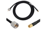 Wizace Sma Male To PL-259 Uhf RG8X Low Loss Coax Cable 10 Feet Length. Fixed Price $24.95.