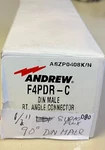 Andrew Commscope 90 Din Male Right Angle Connector 1/2" Superflex F4PDR-C. Fixed Price $15.00.