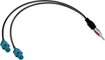 Splitter Cable Din Male To Dual Fakra Z Car Radio Antenna. Fixed Price $10.39.