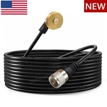 Nmo 3/8" 3/4" Antenna Hole Mount W/ PL-259 Connector 13' RG-58 Coax Cable Cb. Fixed Price $16.49.