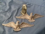 Vintage Lot Of American Eagles Wall Plaqus Decor Brass Cast Metal. Fixed Price $77.99.