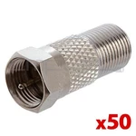 F-type Plug Jack Adapter Female Connector Coax Cable Converter 50PCS. Fixed Price $26.99.