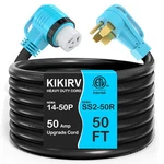 Generator Cord Feet Amp 6/3+8/1 Gauge Twist Lock Kikirv 14-50P SS2-50R. Fixed Price $369.99.