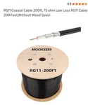 Coaxial Cable 200FT,LOW Loss FEET,RG11 75 Ohm. Fixed Price $89.99.
