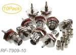 10-PACK Tnc Female Bulkhead Crimp Connectors For RG316/RG174/RG178/LMR100 Coax. Fixed Price $19.90.