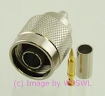 Premium W5SWL Series Male Coax Connector Crimp LMR-200. Fixed Price $5.55.