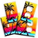 Paradise Palm Beach Romantic Sunset Light Switch Outlet Wall Plate Cover Sunrise. Fixed Price $16.19.