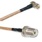 RG142 Mini Uhf Angle To Female Bulkhead Rf Cable Fast-ship Lot. Fixed Price $95.82.