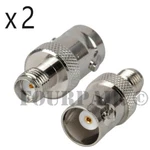 2 Pack Lot - Sma Female Bnc Jack Rf Coaxial Adapter Converter Connector. Fixed Price $6.39.
