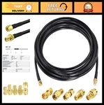 25FT Sma To Female Coax Cable + Rf Adapters For Router/antenna/signa. Fixed Price $32.39.