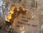 Amphenol 901-128-11 M39012/55-4007 Mil Sma Connector 50 Ohm. 'gold' Nos New. Fixed Price $24.98.