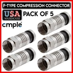 Pack F-type Compression Connector RG59 RG6 Coaxial Cable Waterproof Plug Cctv. Fixed Price $12.09.