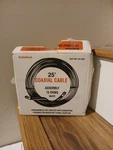 Radioshack 25 ' Coaxial Cable Assembly 75 Ohms White. Fixed Price $15.00.