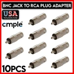 Bnc Rca Adapter Plug Jack Connector Coax Cable Converter 10PCS. Fixed Price $10.49.