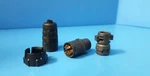 (1 Pc) Position Circular Connector Plug, EN3C5F, Switchcraft, Gold Solder. Fixed Price $18.00.