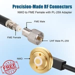 Xrds-rf 20FT Nmo To Fme Coaxial Cable PL-259 Adapter. Fixed Price $43.99.