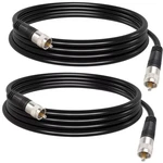 RG8X Jumper Cable 6FT Pack PL259 Coaxial Cb For Radio Ham. Fixed Price $25.99.